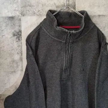 맨투맨 트레이닝복 그레이 하프 지퍼 C41,39