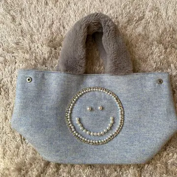 SMILEY x COCO 토트백 라이트 블루