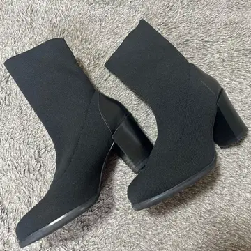 새상품급 다이애나 DAIANA 스트레치 소재 부츠 블랙 35