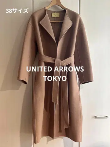 UNITED ARROWS 베이지 롱 코트