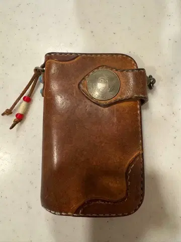 가죽 장지갑 하프 코인 포함