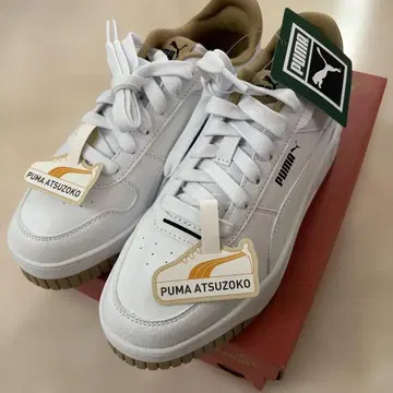 PUMA ATSUZOKO 화이트 레오파드 무늬 스니커즈