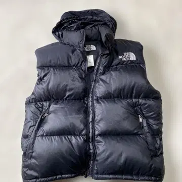 THE NORTH FACE 후드 부착 다운 베스트 XL 블랙