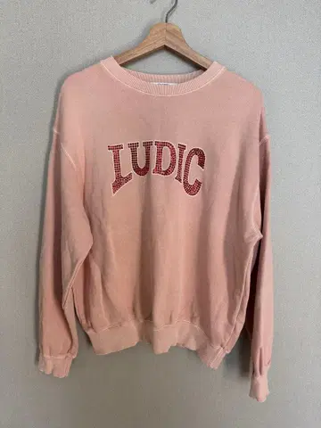 SNIDEL LUDIC 로고 맨투맨 핑크