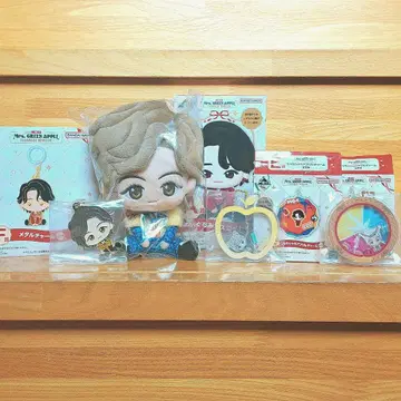 미세스 그린애플 제일복권 후지사와 료카 봉제 인형 참 4종 세트