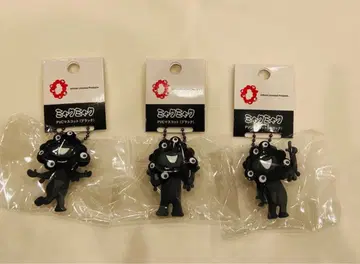 미야쿠미야쿠 PVC 마스코트 블랙 키링 3종 세트 미사용 새상품