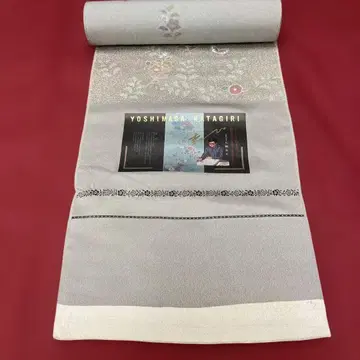 요시마사 카타기리 코몬 옷감 그레이 꽃무늬 타타키 염색