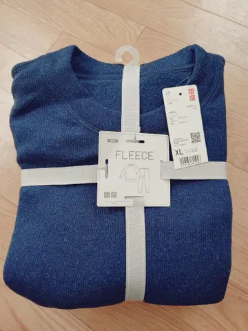 니트 플리스 세트 유니클로 XL 블루