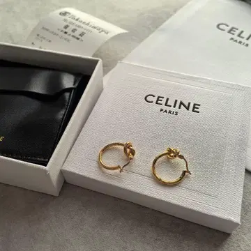 매듭 스몰 후프 귀걸이 골드