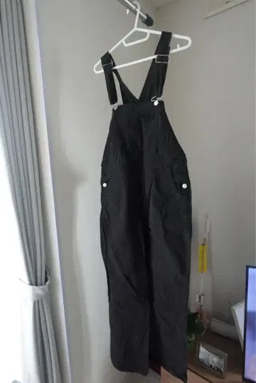 블랙 살로펫 오버롤