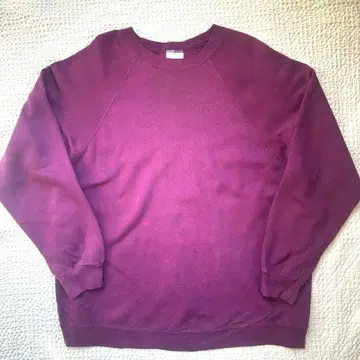 [ Hanes HERWAY ] 무지 맨투맨 / 퍼플 / L