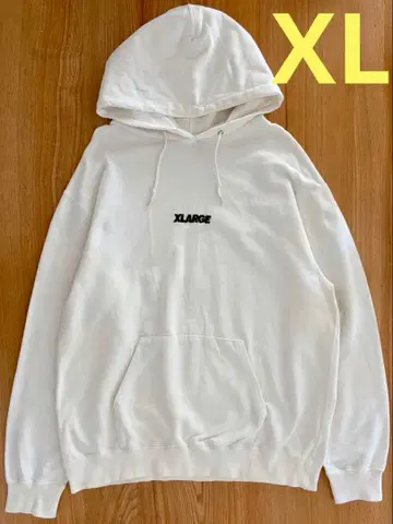 새상품급 XLARGE 남성용 로고 후드티 화이트 XL