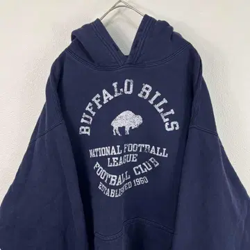 USA 구제 의류 리복 Reebok 하프 지퍼 후드티 네이비