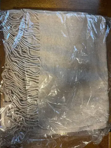 ADAM ET ROPE 베이지 머플러 울 100%