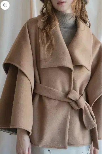 acka flare cape coat