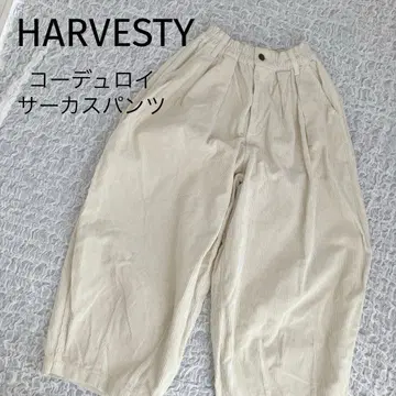 새상품급 HARVESTY 하베스티 코듀로이 서커스 팬츠 IVORY