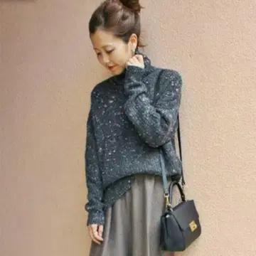 하자품! 완판템! plage 네프 트위드 비대칭 풀오버