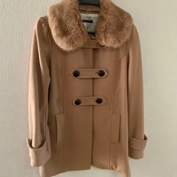 INGNI 베이지 퍼 피코트