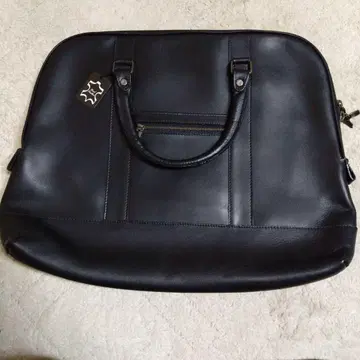 가죽 비즈니스 백 블랙 약 42cm x 30cm