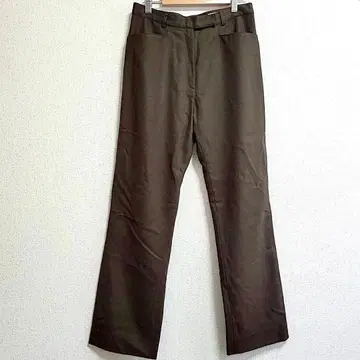 23구 슬랙스 양모 혼방 캐시미어 혼방 42 빅 카키 하의 안감 부착