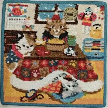 페이러 손수건 미사용 새상품 코타츠 고양이