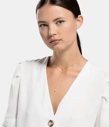 거의 새상품 스와로브스키 Swarovski Attract Y자형 목걸이