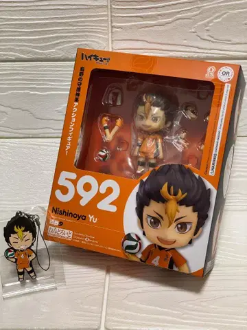 하이큐!! 넨도로이드 592 니시노야 유우 혜택 러버 스트랩 포함