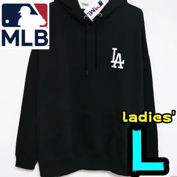 [ 새상품 ] 다저스 후드티 L 여성용 MLB 공식 LA 블랙 긴팔 2