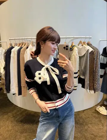 BIBIY B. CLUB TIE CARDIGAN