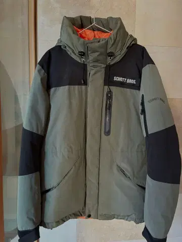 SCHOTT BROS. 다운 자켓 올리브 XL