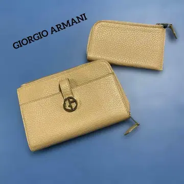 조르지오 아르마니 베이지 접이식 지갑