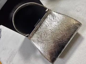 실버 크링클 가공 파티 백