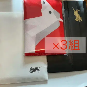 토라야 십이지 보자기 미개봉 새상품 포장 완료 쇼핑백 포함 x 3세트