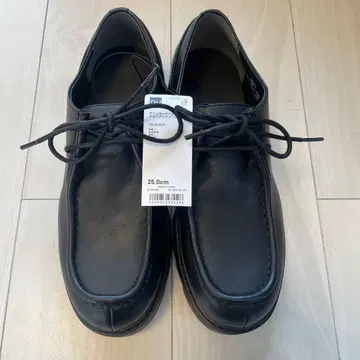 GU 블랙 데크 슈즈 25.0cm