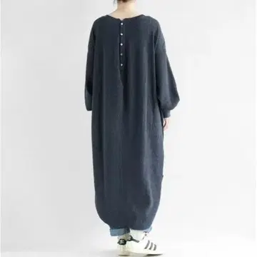 아메리카나 x 라빠르망 백 헨리 서멀 원피스 블랙