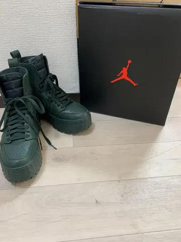 조던 다크 그린 하이컷 부츠