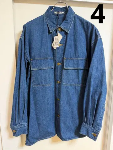 AURALEE Selvedge Light Oz Denim Shirt 4