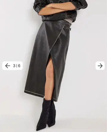 RiverIsland 가죽 스커트