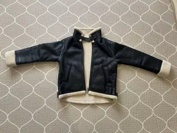 무스탕 코트 글로벌 워크 블랙 L