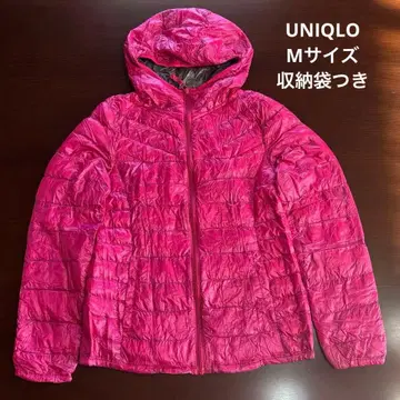 유니클로 울트라 라이트 다운 핑크 M 사이즈