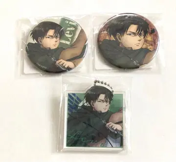 진격의 거인 리바이 마루쿠지 아크링 키링, 캔뱃지