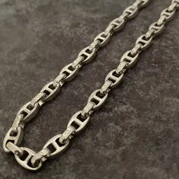 멕시칸 주얼리 실버 925 닻 체인 목걸이 빈티지