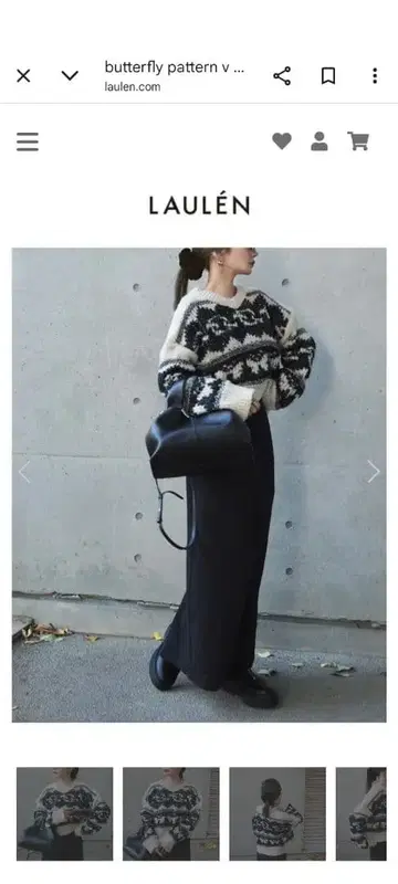 LAULEN 버터플라이 니트