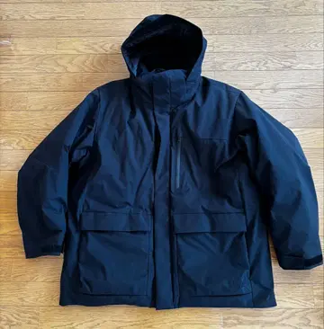 유니클로 하이브리드 다운 후드티 블랙 3XL