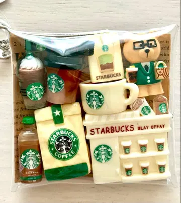 가챠 파우치 카페풍 데코레이션 부품 데코 부품