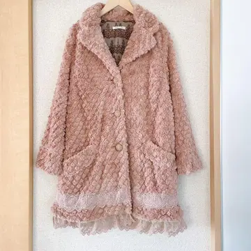 엑시즈팜 코트 M 더스티 핑크