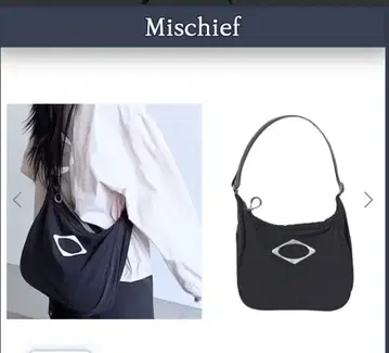 MISCHIEF 미스치프 람바스 크로스백 블랙 택 포함