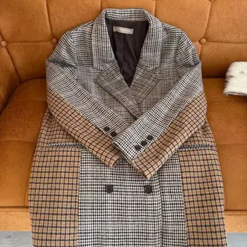 ALEXIA STAM 체크 무늬 테일러드 자켓