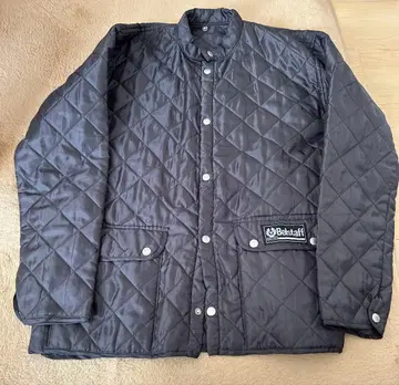 90s Belstaff 퀼팅 자켓 S 블랙 나일론