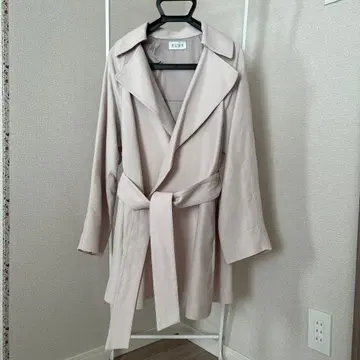 PLST 베이지 트렌치코트 허리 벨트 포함 S